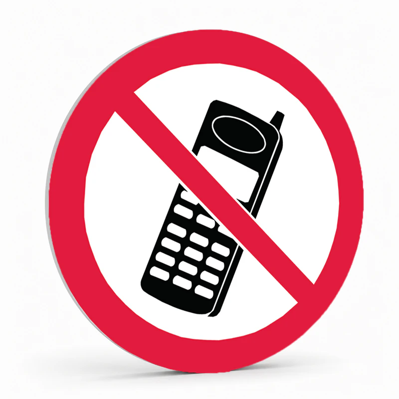 Prohibition Pictogram - No Mobile