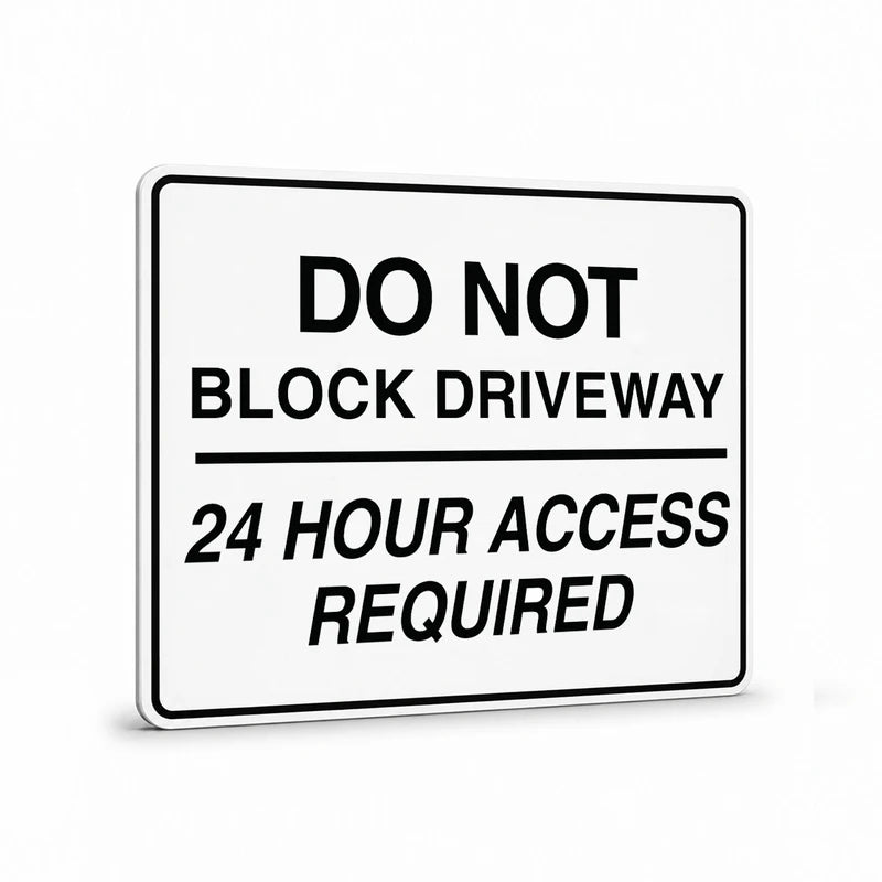 Traffic And Parking - Do Not Block Drive Sign