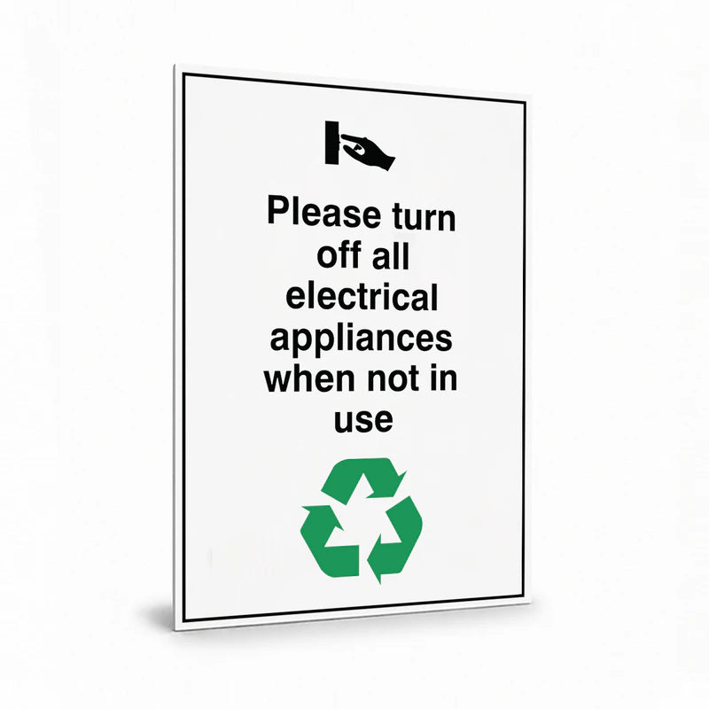 Property - Please Turn Off The Light When Not In Use Sign
