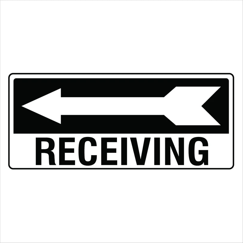 Property - Receiving Left Arrow Sign