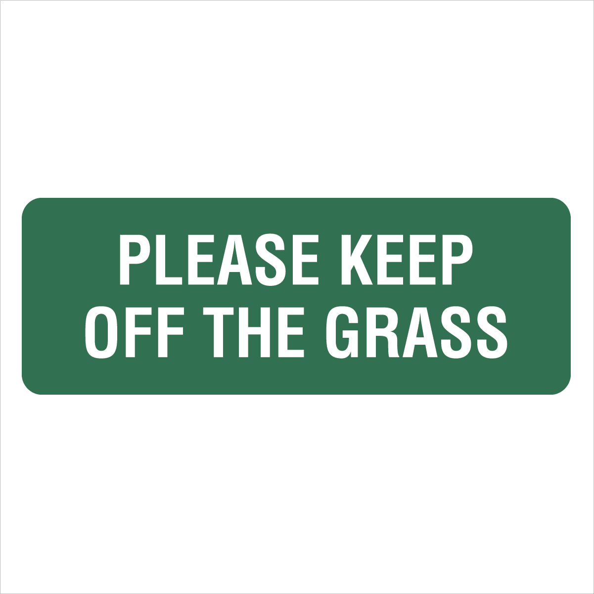 Property - Please Keep Off The Grass Sign