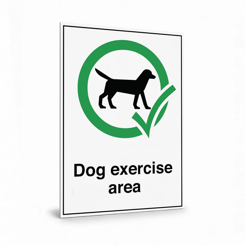 Public Area - Dog Exercise Area Sign