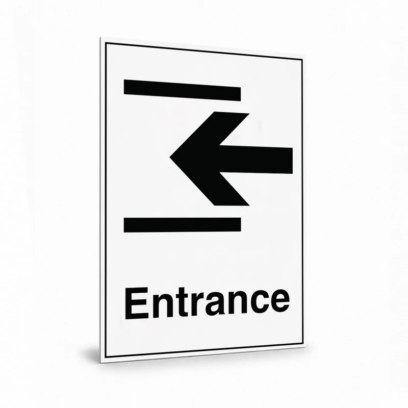Public Area - Entrance Left Arrow Sign