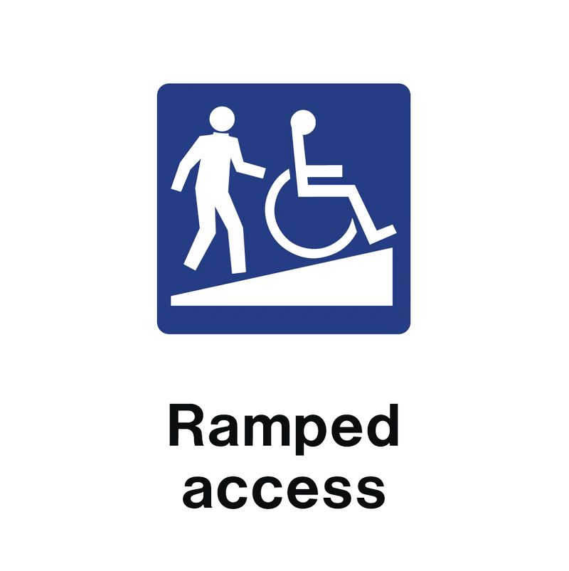 Public Area - Ramped Access Sign