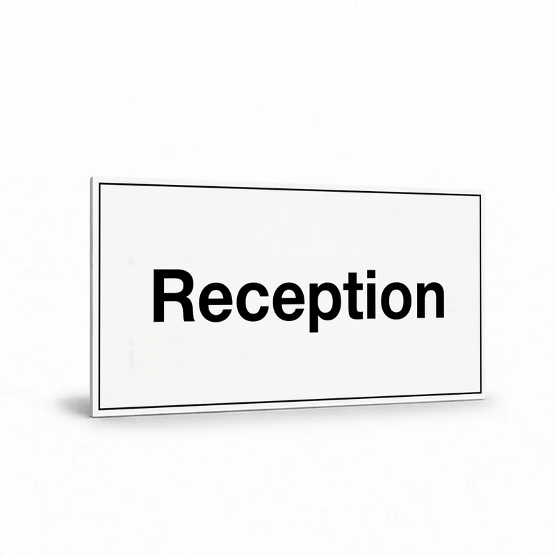Public Area - Reception Sign