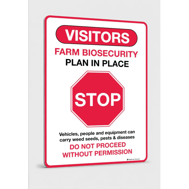 General information - Farm Biosecurity Stop Sign