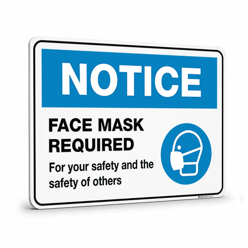 Notice - Face Mask Required Sign