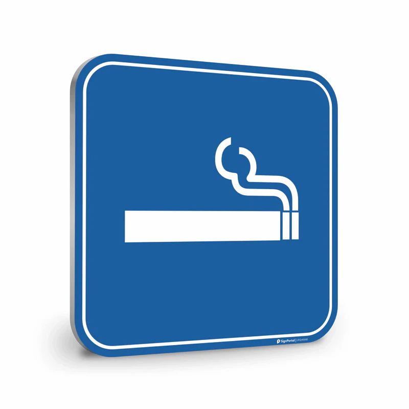 Office - Smoking Graphic Sign