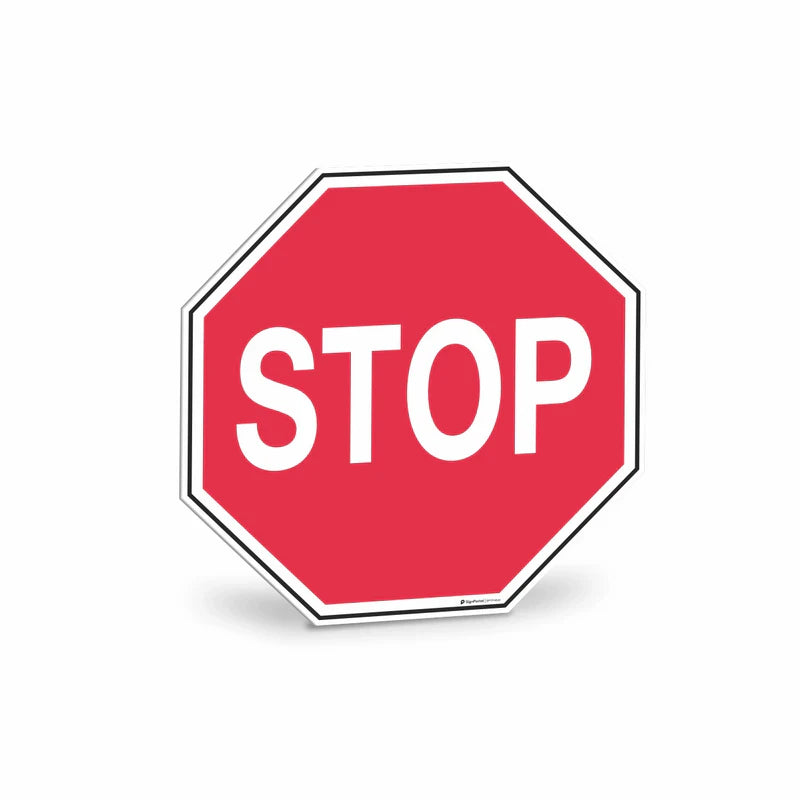 Traffic & Parking - Directional Traffic Stop Sign