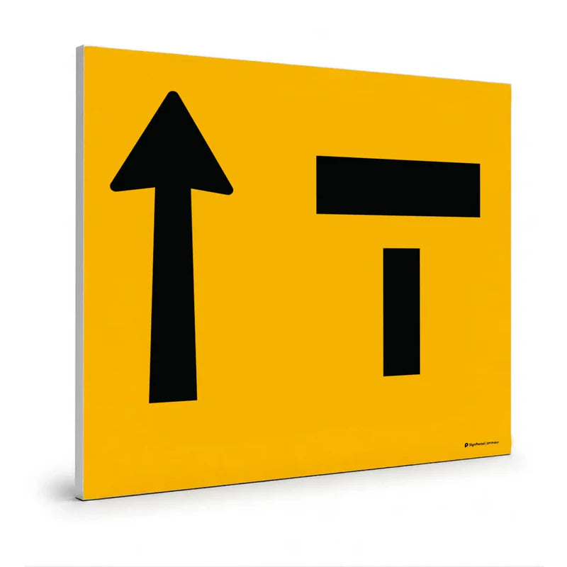 Traffic & Parking - Right Lane Closed Sign