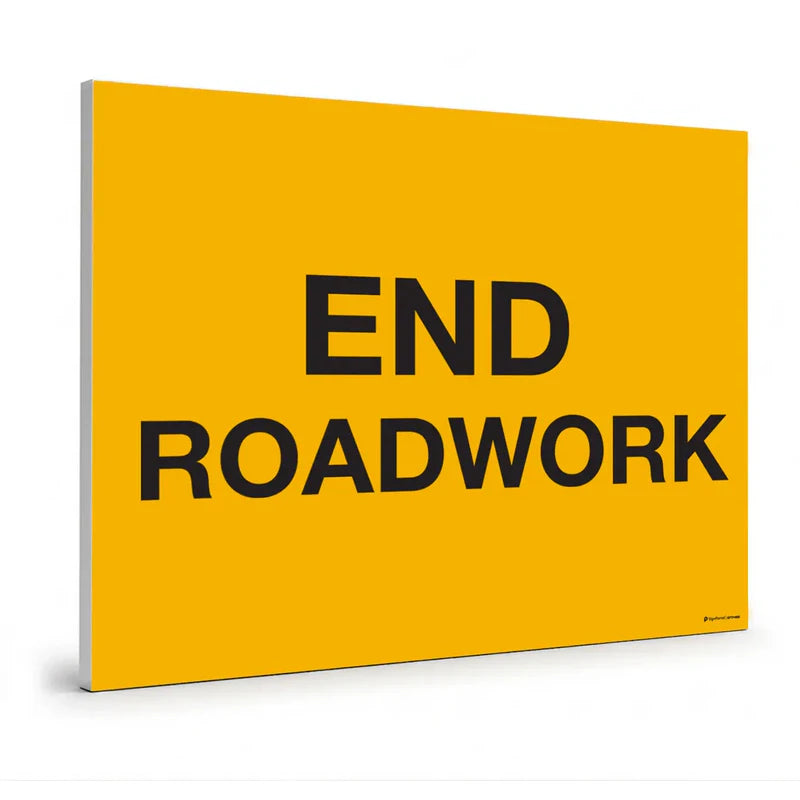 Traffic & Parking - End Roadwork Swing Stand Sign