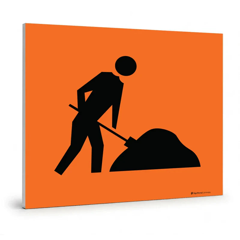 Traffic & Parking - Worker Dig Picto Swing Stand Sign