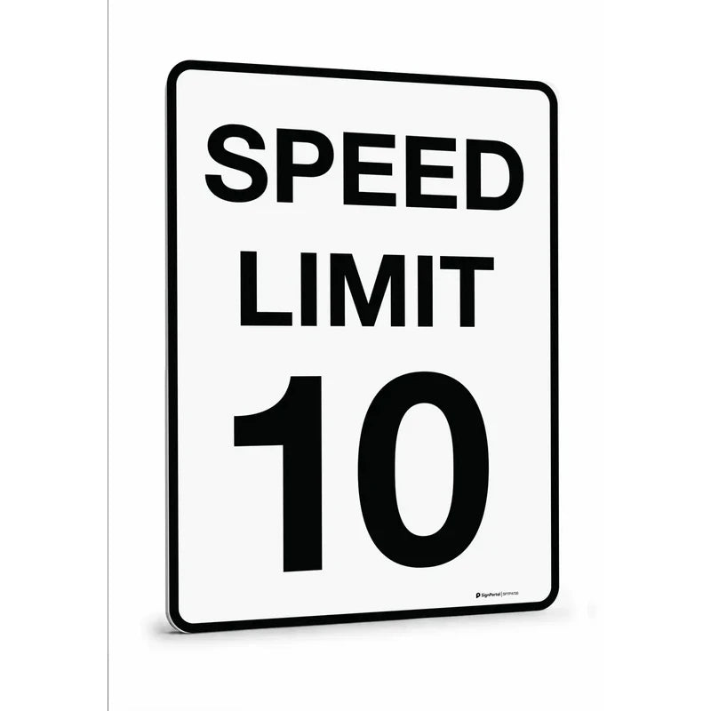Traffic & Parking - Control Sign - Speed Limit 10 Sign