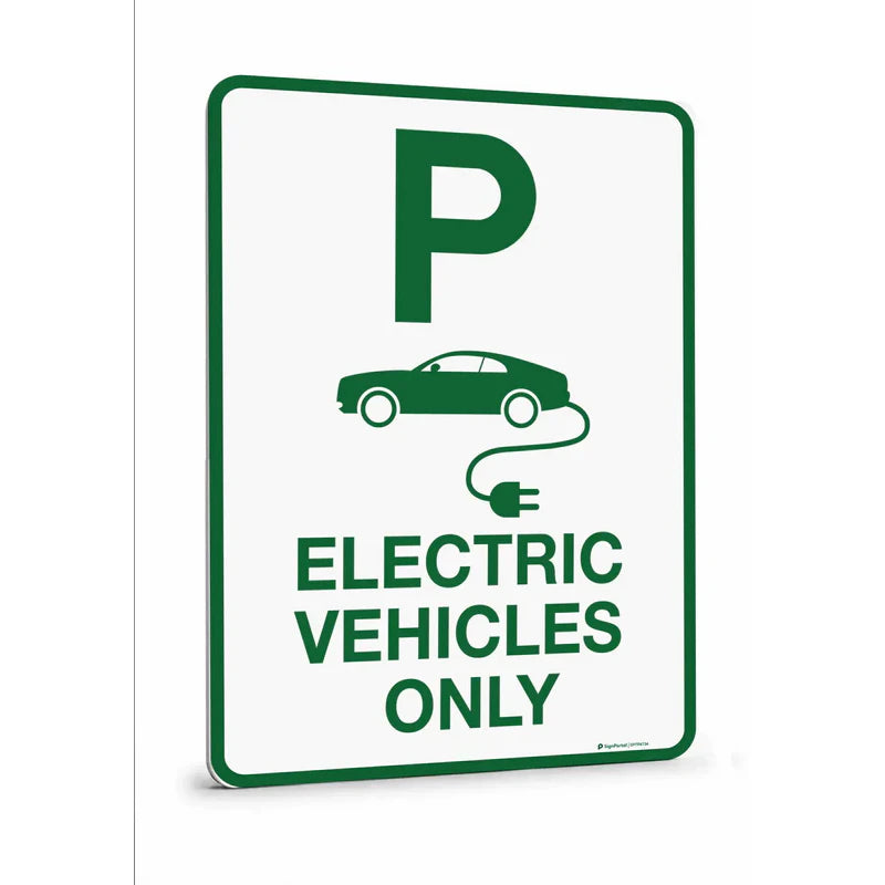 Traffic & Parking - Parking Control Electric Vehicles Only Sign