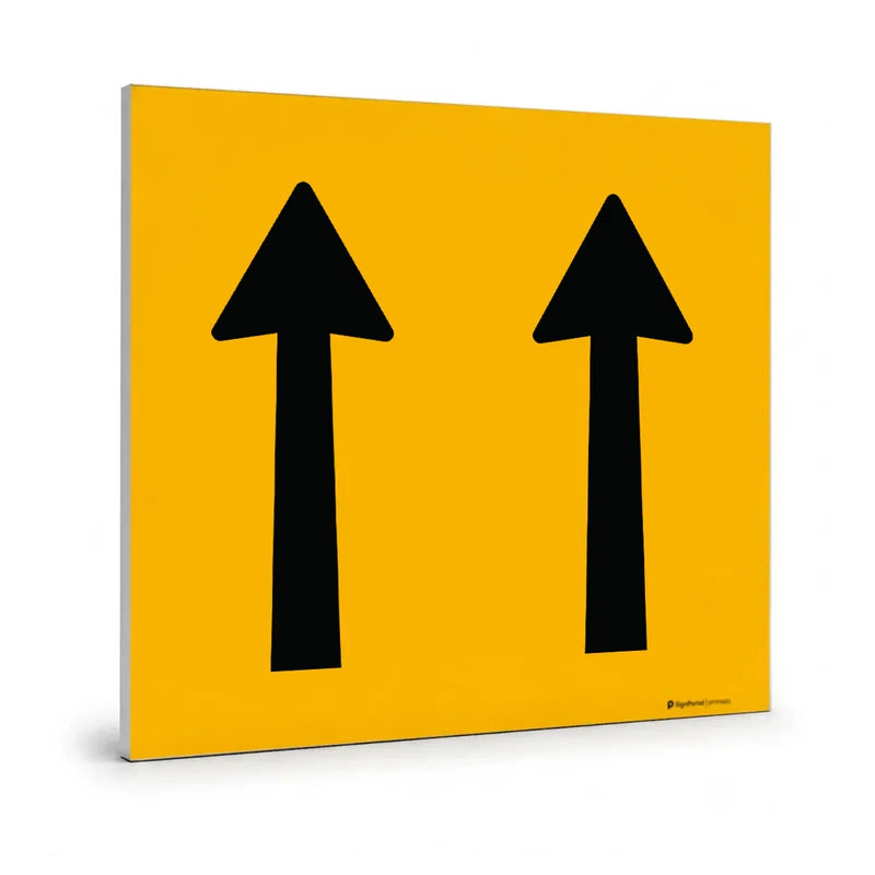 Traffic & Parking - Both Lanes Open Sign