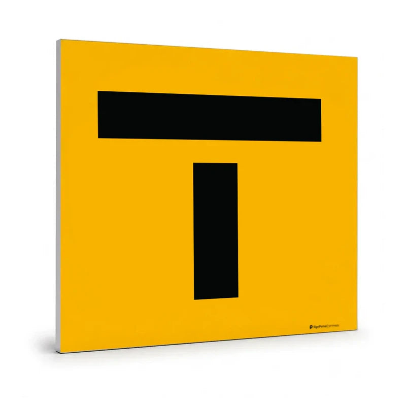 Traffic & Parking - Lane Closed T Sign