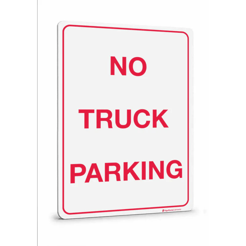 Parking & No Parking - No Truck Parking Sign