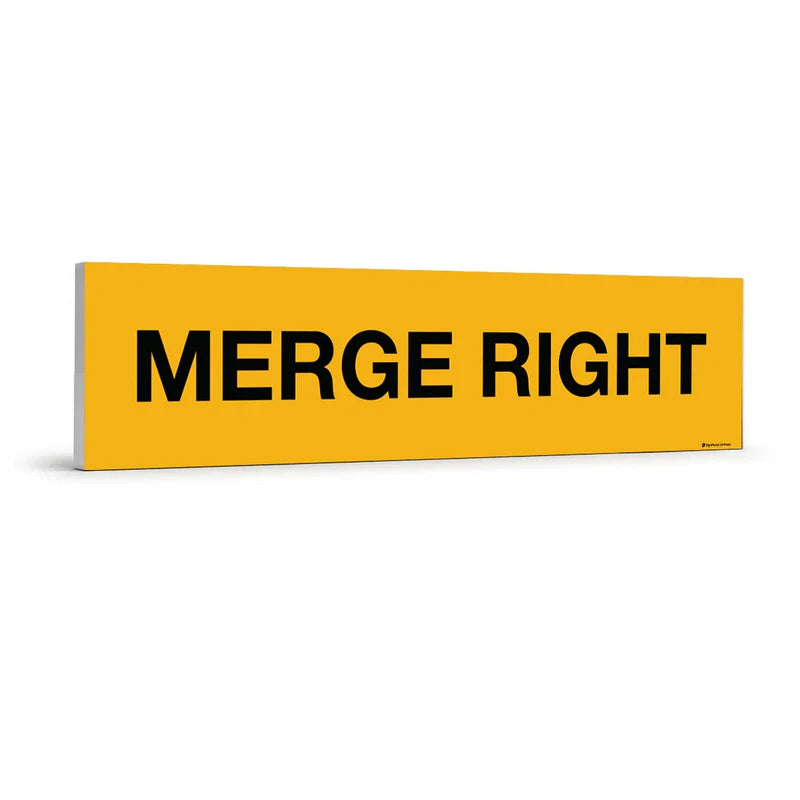 Traffic & Parking - Merge Right Sign