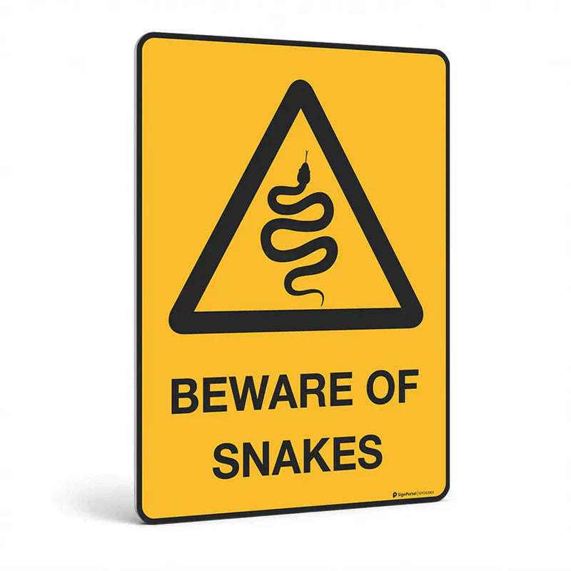 Warning - Beware of Snakes Sign
