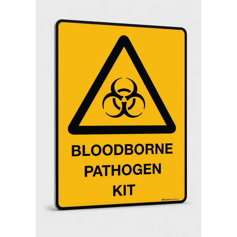 Warning - Bloodborne Pathogen Kit Sign