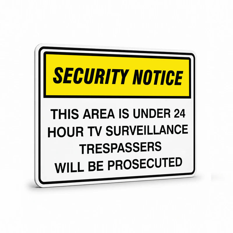 Security - Security Notice This Area Is Under 24 Hour Signs