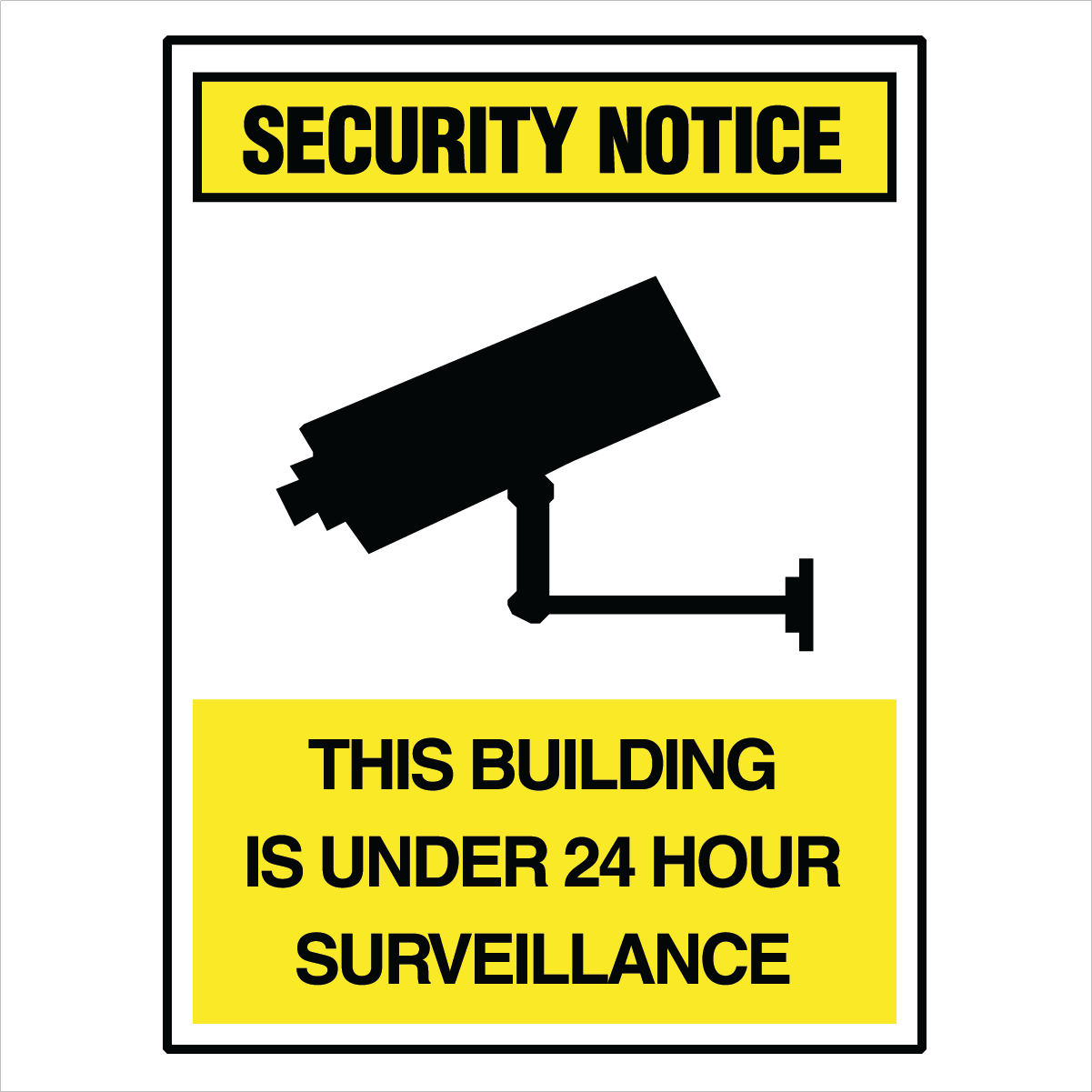 Security - Security Notice This Building Is Under Signs