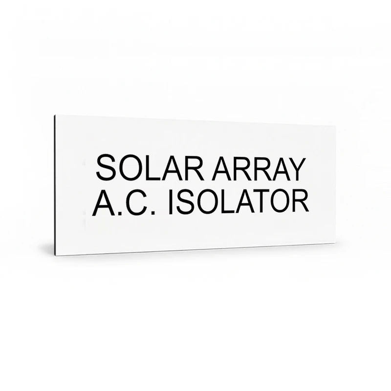 Solar Array AC Isolator