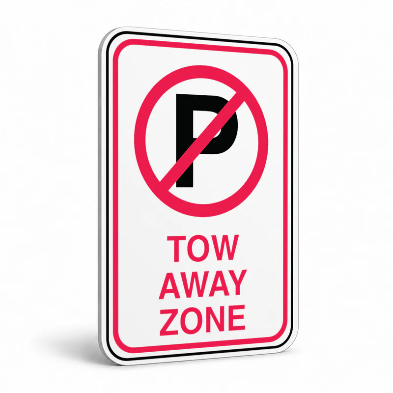 Traffic And Parking - No Parking Tow Away with Symbol Sign