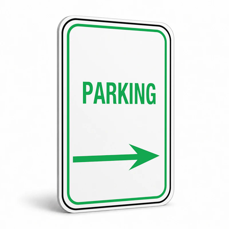 Traffic And Parking - Parking Right Arrow Sign