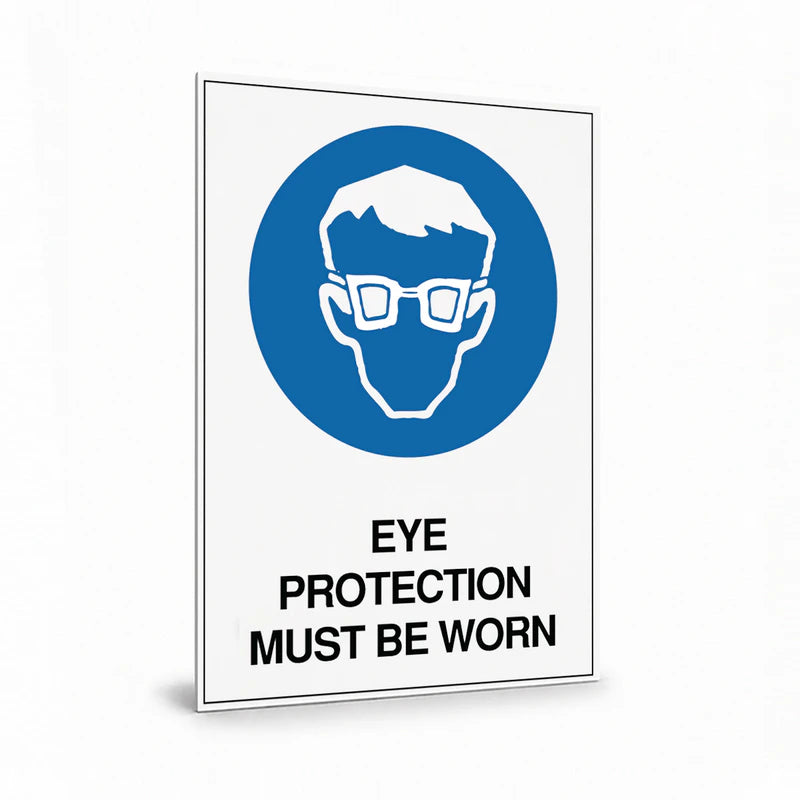 Warehouse And Floor - A4 Eye Protection Signs