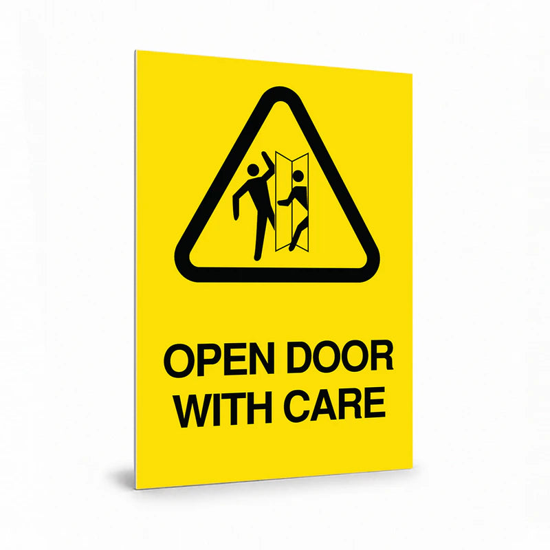 Warehouse And Floor - A4 Open Door With Care Signs