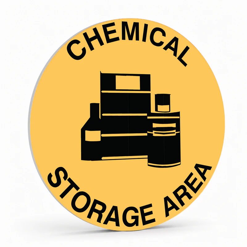 Warehouse And Floor - Chemical Storage Area Stickers