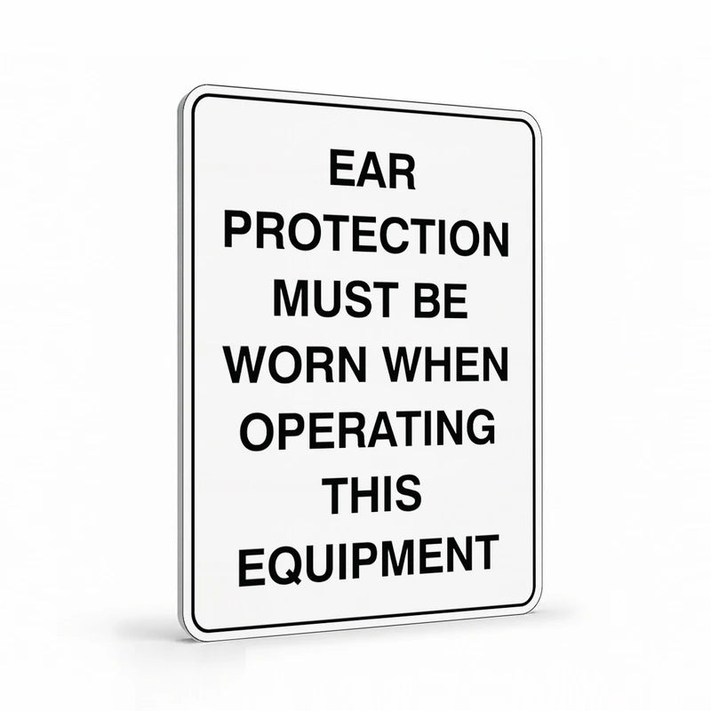 Warehouse And Floor - Ear Protection Must Be Worn Signs