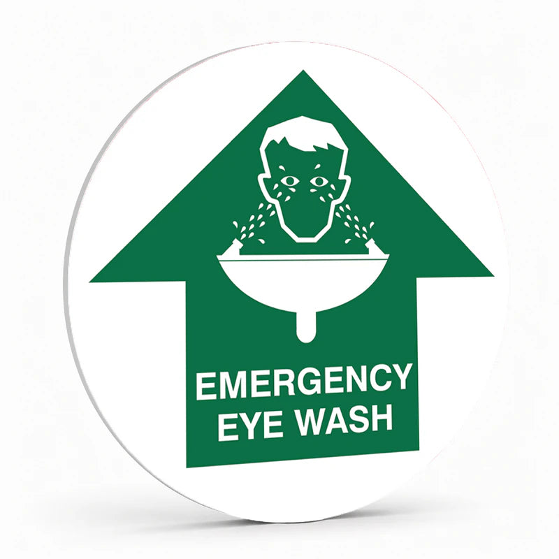 Warehouse And Floor - Emergency Eye Wash Arrow Stickers