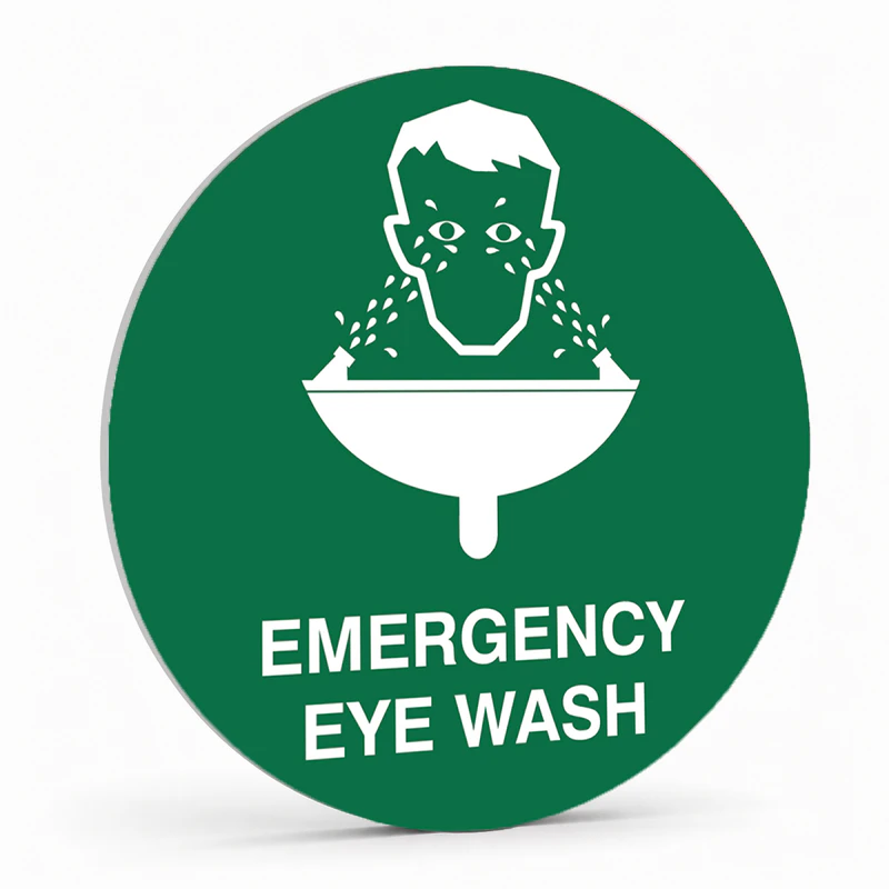 Warehouse And Floor - Emergency Eye Wash Stickers