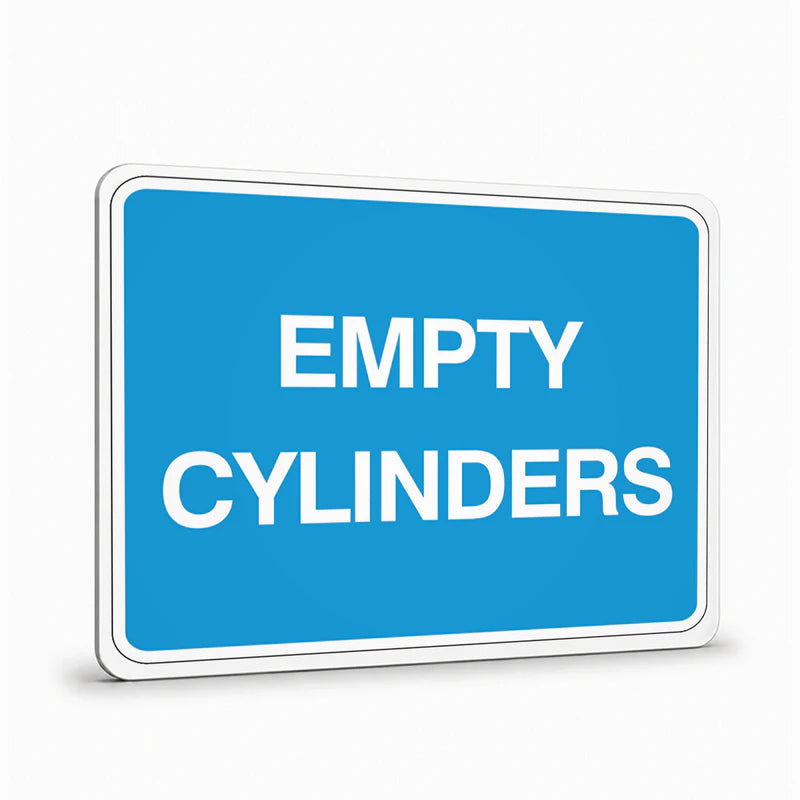 Warehouse And Floor - Empty Cylinders Signs