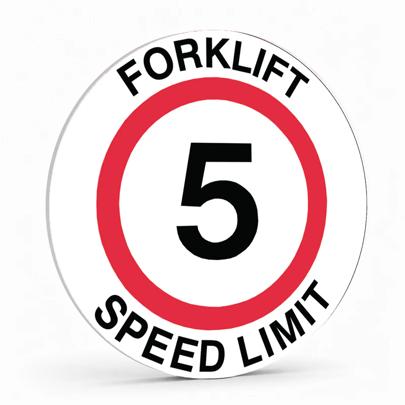 Warehouse And Floor - Forklift 5 Speed Limit Stickers