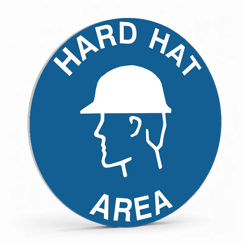 Warehouse And Floor - Hard Hat Area Stickers