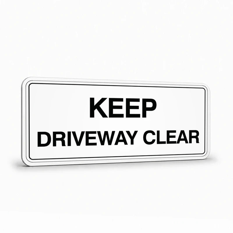 Warehouse And Floor - Keep Driveway Clear Signs