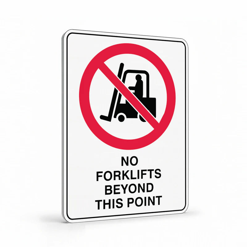 Warehouse And Floor - No Forklifts Signs