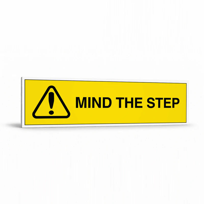 Warehouse And Floor Overhead - Mind The Step Signs