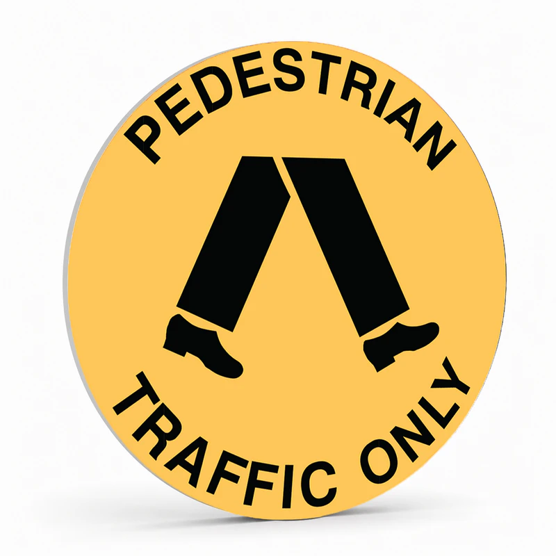 Warehouse And Floor - Pedestrian Traffic Only Stickers