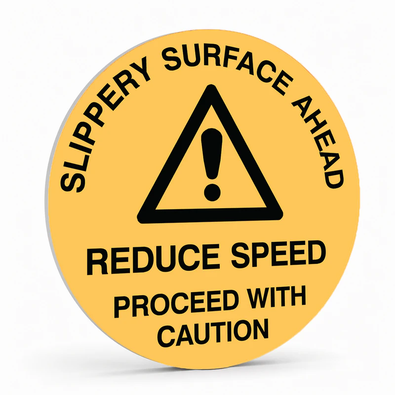 Warehouse And Floor - Slippery Surface Ahead Stickers