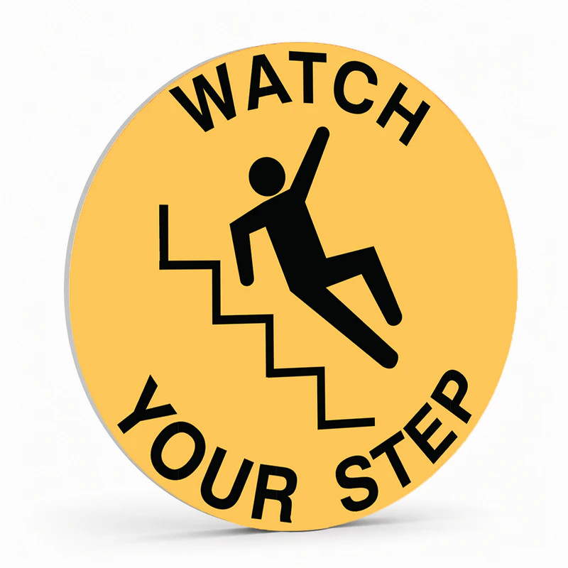 Warehouse And Floor - Watch Your Step Stickers