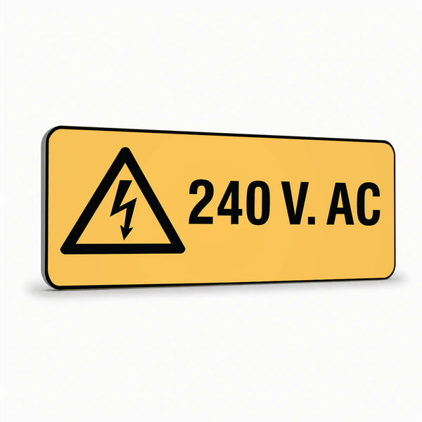 Warning - 240 V AC Sign