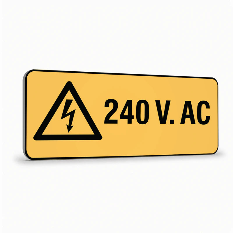 Warning - 240 V AC Sign