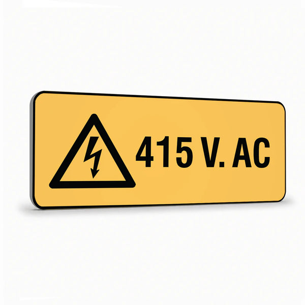 Warning - 415 V AC Sign
