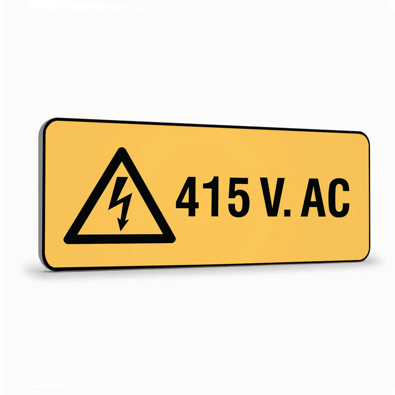 Warning - 415 V AC Sign