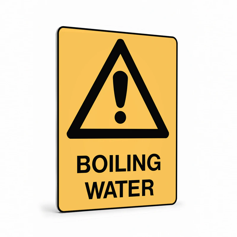 Warning - Boiling Water Sign
