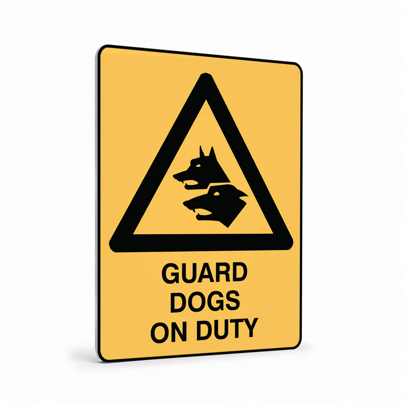Warning - Guard Dogs Sign